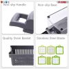 11 in1 Vegetable Chopper Cutter Chopper Multifunctional Veggie Chopper with Container, Onion Chopper, Chopper Vegetable Cutter - Grey