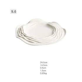Plate Ceramic Hotel Tableware Western Steak Pasta Plate Customized (Option: )